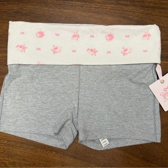 PINK Victoria's Secret Love Shack Fancy Cotton Foldover Micro Shorts Size XS - Picture 7 of 8